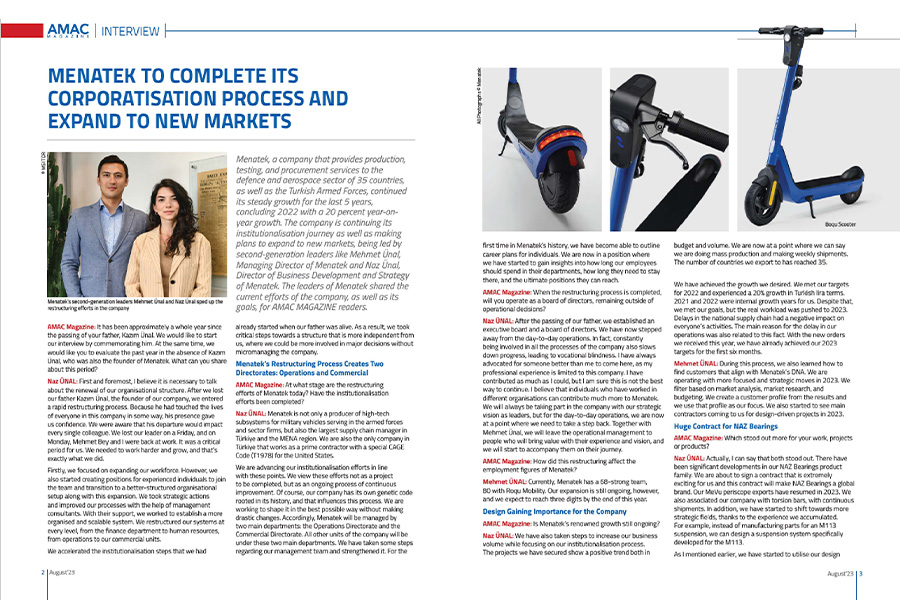 AMAC MAGAZINE INTERVIEW 2023